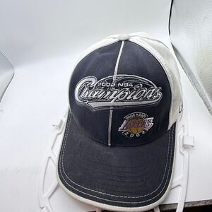 Vintage Reebok Los Angeles Lakers 2002 NBA Champions Stretch Fit Hat